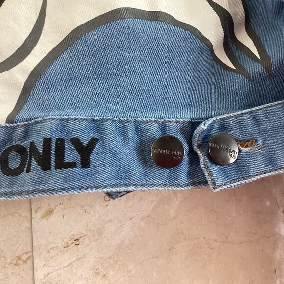 Looney Tunes Members Only Denim Jacket - Large - Tweety Sylvester 90s Streetwear - Picture 9 of 13